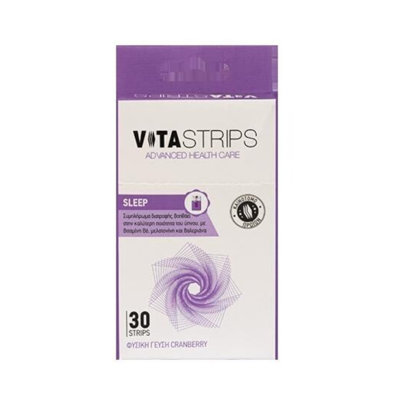 Vitastrips Sleep Συμπλήρωμα Διατροφής για την Καταπολέμηση της Αυπνίας, 30τμχ - 